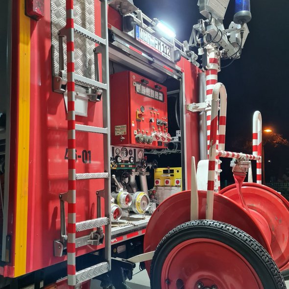 zeigt Ausstattung des Löschgruppenfahrzeuges 24 der Feuerwehr