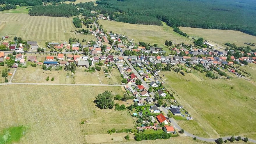 Meiersberg aus der Vogelperspektive zeigt Luftbild der Gemeinde