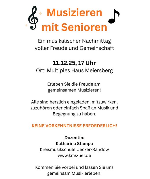 zeigt Veranstaltungsanzeige mit Detailangaben