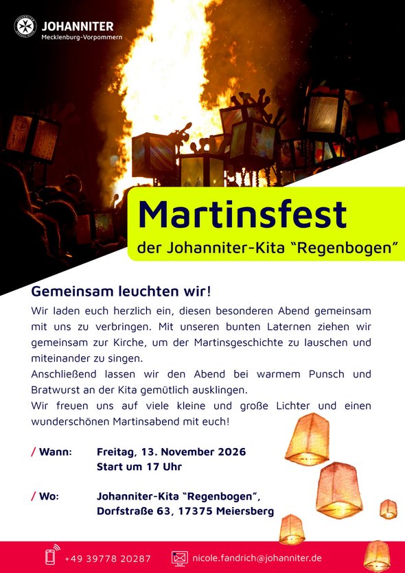 zeigt Veranstaltungsplakat mit Veranstaltungsdetails